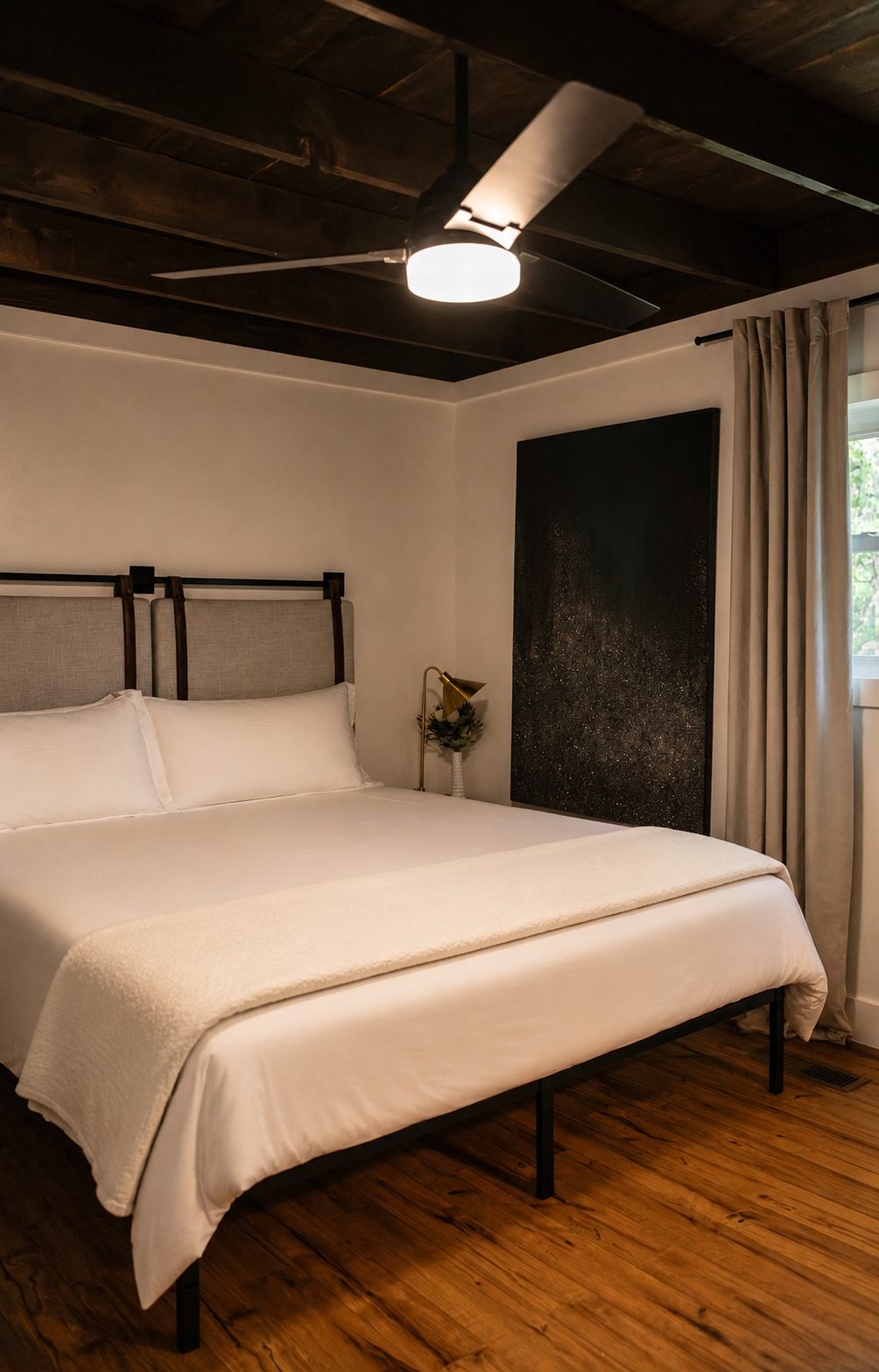 Primary bedroom, king bed